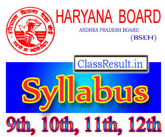 bseh Syllabus 2022 class 9th, 10th Class, 12th Class, 11th, Sr Secondary, DEIED